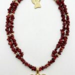 Collar tortuga burdeos