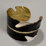 brazalete oro negro