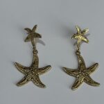 Pendientes estrella de mar dorados