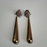 Pendientes rosa gota