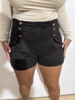 Pantalón antelina detalles negro - Imagen 2