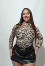 Falda pantalón polipiel