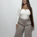 Pantalón Wide Leg de Felpa con Pinzas