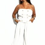 Conjunto Borgoña Real Blanco